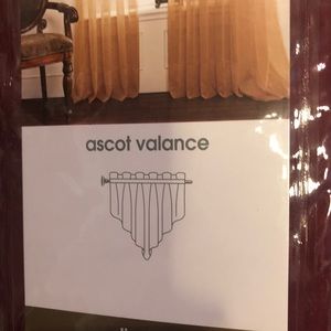 6 BURGUNDY (merlot) Lisette Ascot Valances from JC Penney NWT